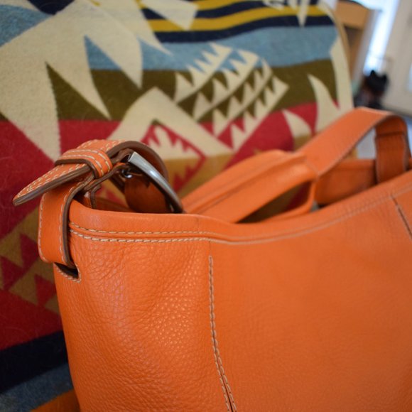 Cole Haan Orange Leather hobo bag - Picture 8 of 15